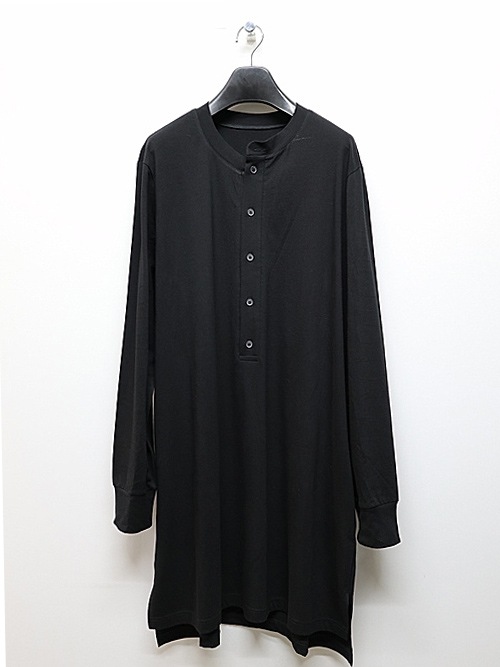 SALE30%OFF/Ground Y饦ɥ磻/30/-HIGH GAUGE PLAIN STITCH LONG HENRY T/BLK.