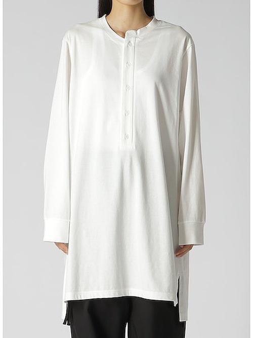 SALE30%OFF/Ground Y饦ɥ磻/30/-HIGH GAUGE PLAIN STITCH LONG HENRY T/BLK.