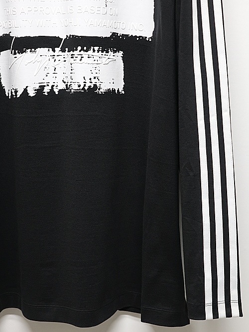Y-3���磻���꡼/U GFX LOGO LS T/BLACK.