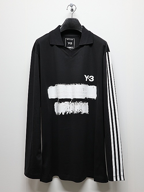 Y-3���磻���꡼/U GFX LOGO LS T/BLACK.