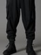Ground Y�����饦��ɥ磻/W/GABARDINE STANDARD RIBBED HEM CARGO PANTS/BLACK