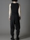 Ground Y�����饦��ɥ磻/W/GABARDINE STANDARD RIBBED HEM CARGO PANTS/BLACK