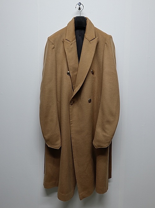 (ͽʡ121ͽ/kiryuyrik奦奦/Cashmere Beaver W-Peacked Coat/Camel
