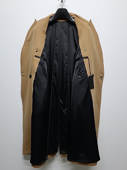 (ͽʡ121ͽ/kiryuyrik奦奦/Cashmere Beaver W-Peacked Coat/Camel
