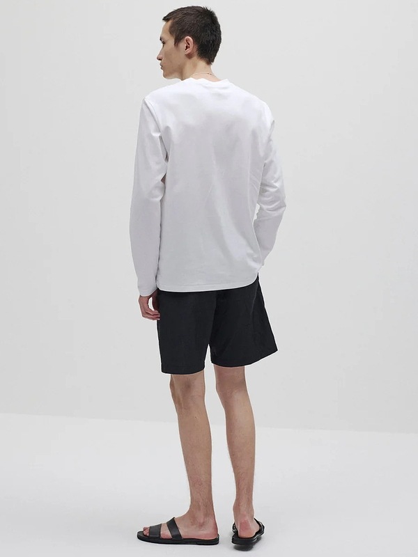 SALE30%OFF/ATTACHMENT�������å�����/COTTON DOUBLE FACE SLIM FIT L/S TEE/WHITE.