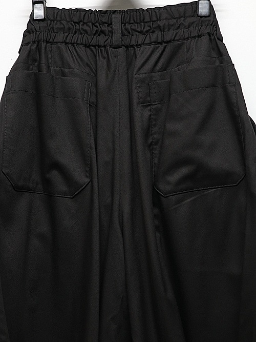Ground Y�����饦��ɥ磻/TR TWILL TWO TUCK SHORT PANTS/BLACK