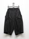 Ground Y�����饦��ɥ磻/TR TWILL TWO TUCK SHORT PANTS/BLACK