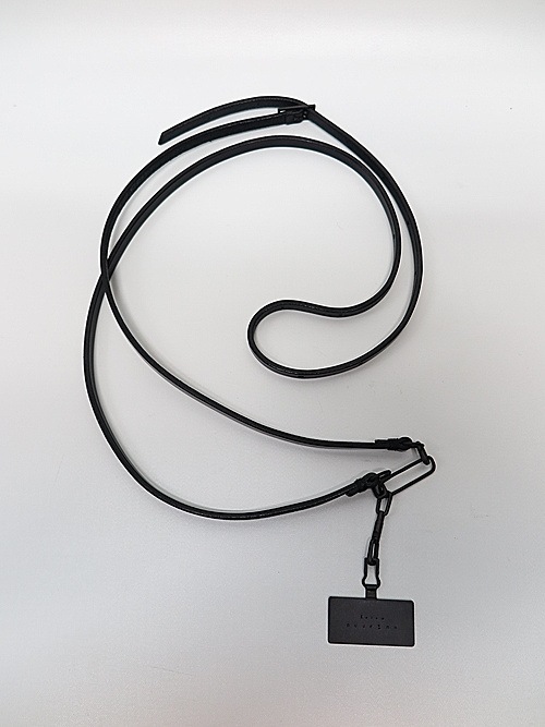 �㴰���nude:masahiko maruyama ���̡���:�ޥ��ҥ��ޥ���/LEATHER SMARTPHONE STRAP / GROVES STRAP w/iolom/Black