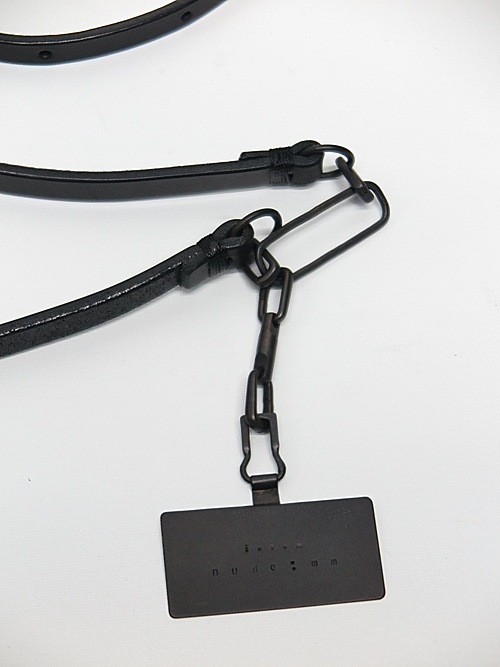 �㴰���nude:masahiko maruyama ���̡���:�ޥ��ҥ��ޥ���/LEATHER SMARTPHONE STRAP / GROVES STRAP w/iolom/Black