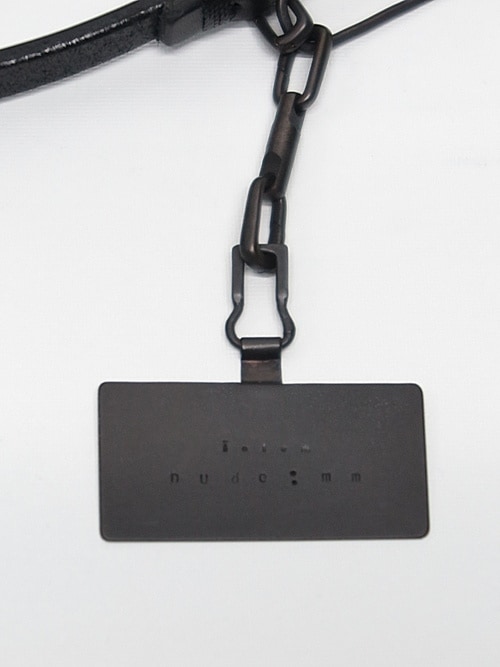 �㴰���nude:masahiko maruyama ���̡���:�ޥ��ҥ��ޥ���/LEATHER SMARTPHONE STRAP / GROVES STRAP w/iolom/Black