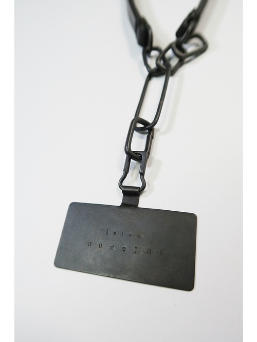 �㴰���nude:masahiko maruyama ���̡���:�ޥ��ҥ��ޥ���/LEATHER SMARTPHONE STRAP / GROVES STRAP w/iolom/Black