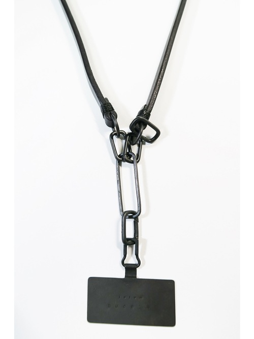 �㴰���nude:masahiko maruyama ���̡���:�ޥ��ҥ��ޥ���/LEATHER SMARTPHONE STRAP / GROVES STRAP w/iolom/Black