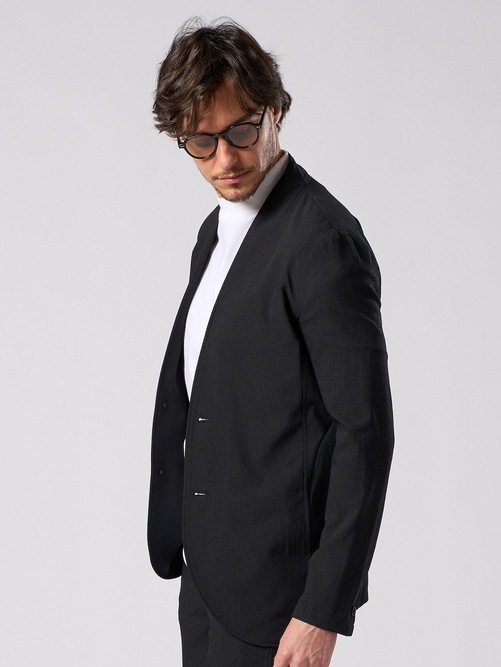 (ͽ���ʡ�5��6������ͽ��/wjk�����֥른��������/solid collar single jacket/black