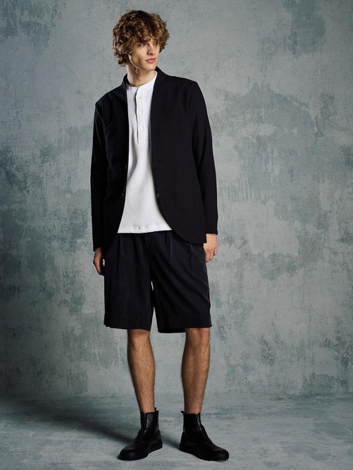 (ͽ���ʡ�5��6������ͽ��/wjk�����֥른��������/solid collar single jacket/black