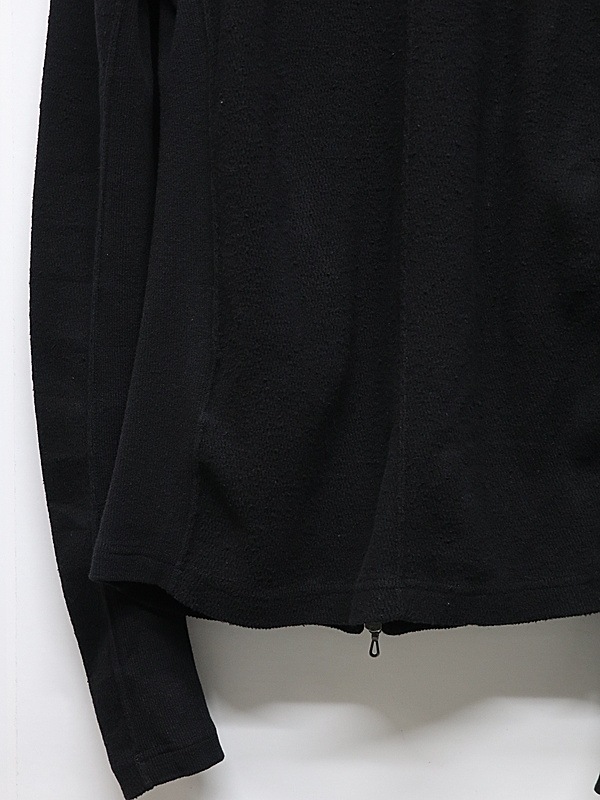 JULIUS����ꥦ��/COTTON NEP THERMAL CUT & SEWN1/BLACK