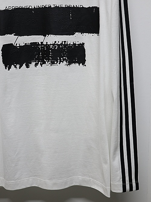 Y-3磻꡼/U GFX LOGO LS T/CWHITE.