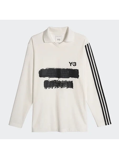 Y-3磻꡼/U GFX LOGO LS T/CWHITE.