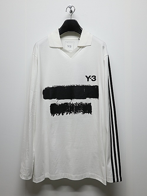 Y-3磻꡼/U GFX LOGO LS T/CWHITE.