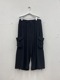 Ground Y饦ɥ磻/TA/PE CREPE DE CHINE SIDE OUT PK BALLOON PANTS/BLACK