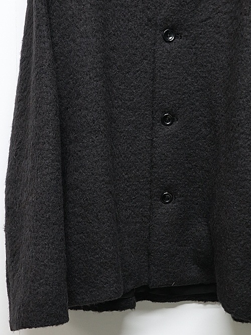 LAD MUSICIANå ߥ塼/ALPAKA SHAGGY COLLARLESS JACKET/BLACK