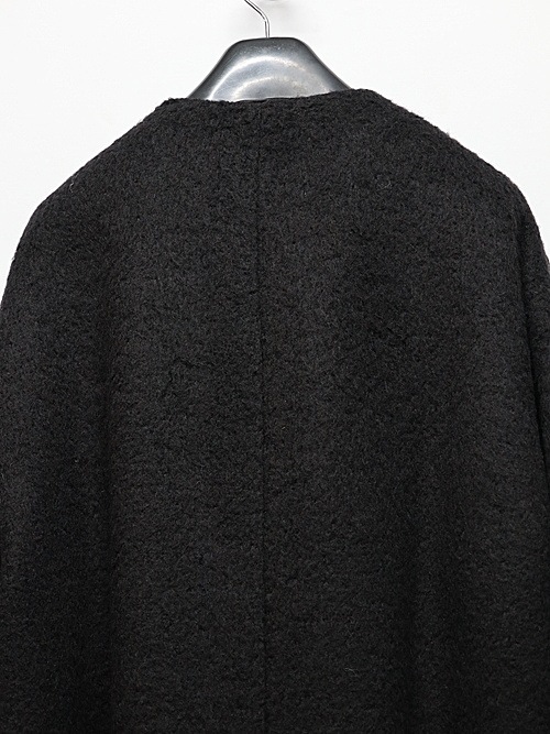 LAD MUSICIANå ߥ塼/ALPAKA SHAGGY COLLARLESS JACKET/BLACK