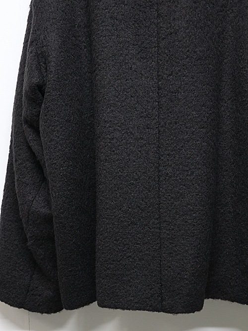 LAD MUSICIANå ߥ塼/ALPAKA SHAGGY COLLARLESS JACKET/BLACK