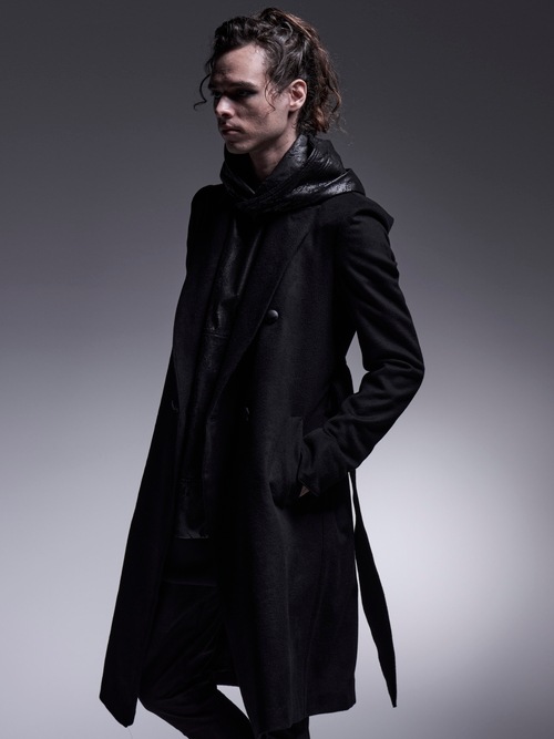 (ͽ���ʡ�12��1������ͽ��/kiryuyrik������奦����奦/Cashmere Beaver W-Peacked Coat/Black