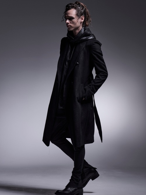 (ͽ���ʡ�12��1������ͽ��/kiryuyrik������奦����奦/Cashmere Beaver W-Peacked Coat/Black