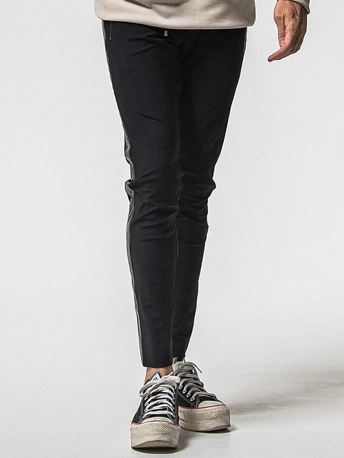 (ͽ���ʡ�1��2������ͽ��/38TH RESOUND CLOTHING���ꥵ����ɥ���������/SUPER TIGHT TAPERD LEATHER LINE TRUCK PT/BKBK