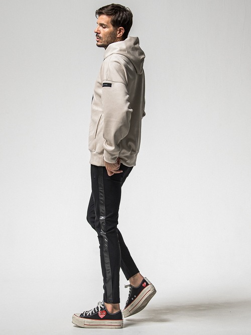 (ͽ���ʡ�1��2������ͽ��/38TH RESOUND CLOTHING���ꥵ����ɥ���������/SUPER TIGHT TAPERD LEATHER LINE TRUCK PT/BKBK