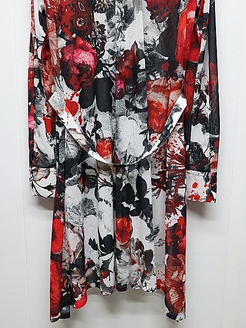 (ͽ���ʡ�7��8������ͽ��/kiryuyrik������奦����奦/Flora Mesh Flare Shirt/White