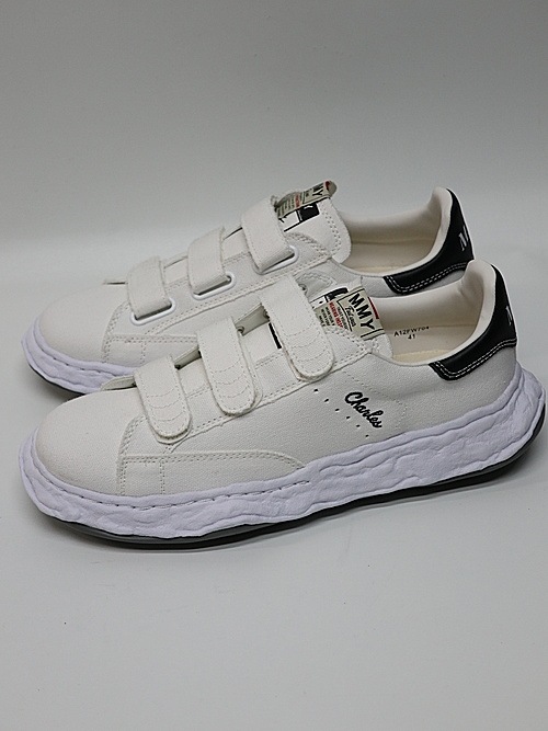 Maison MIHARA YASUHIROCHARLES/original sole canvas sneakers/WHT