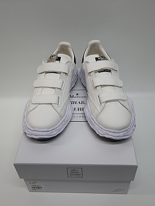 Maison MIHARA YASUHIROCHARLES/original sole canvas sneakers/WHT