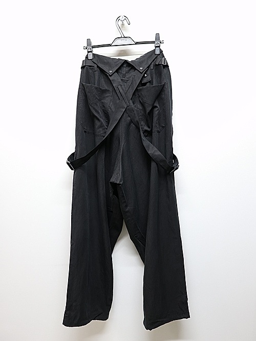 Y-3磻꡼/Y3-A24-0000-112/SUSPENDER PANTS/BLACK.