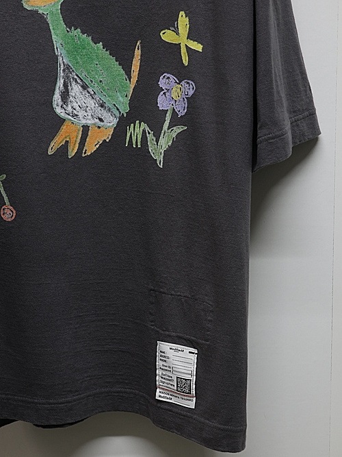 Maison MIHARA YASUHIRO��LEON KIDS DOODLE TEE/BLACK