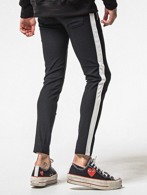 RESOUND CLOTHING���ꥵ����ɥ���������/SUPER TIGHT TAPERD LEATHER LINE TRUCK PT/BKWH