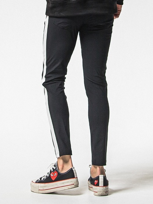 RESOUND CLOTHING���ꥵ����ɥ���������/SUPER TIGHT TAPERD LEATHER LINE TRUCK PT/BKWH