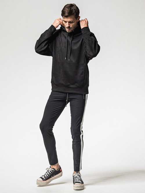 RESOUND CLOTHING���ꥵ����ɥ���������/SUPER TIGHT TAPERD LEATHER LINE TRUCK PT/BKWH