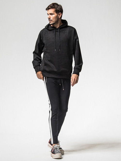 RESOUND CLOTHING���ꥵ����ɥ���������/SUPER TIGHT TAPERD LEATHER LINE TRUCK PT/BKWH