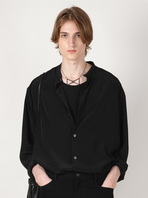 LAD MUSICIAN����å� �ߥ塼�������/DECHINE BAND COLLAR SHIRT/BLACK