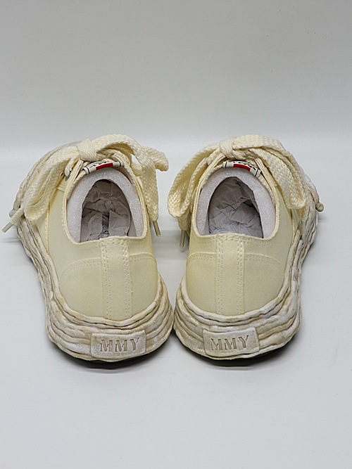 Maison MIHARA YASUHIRO�� PETERSON 23 LOW/original sole canvas garment dye Low-Top sneakers/WHT.