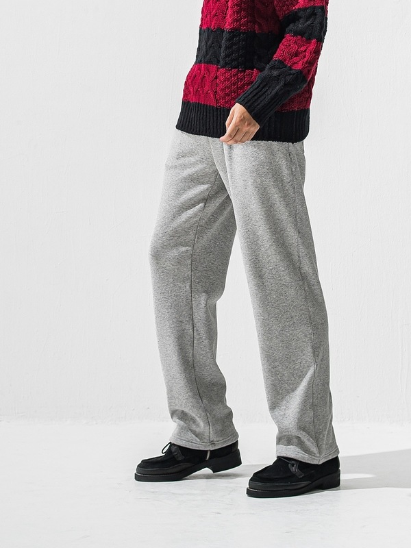 (ͽ���ʡ�11��12������ͽ��/42TH RESOUND CLOTHING���ꥵ����ɥ���������/SEMIWAIDE velours fleece WIDE TUCK PANTS/GREY