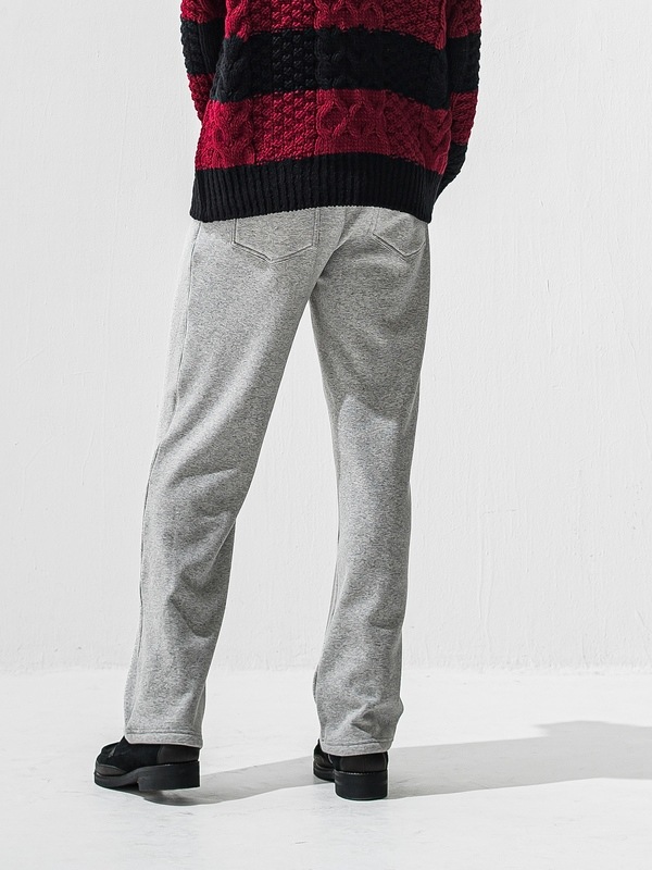 (ͽ���ʡ�11��12������ͽ��/42TH RESOUND CLOTHING���ꥵ����ɥ���������/SEMIWAIDE velours fleece WIDE TUCK PANTS/GREY