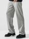 (ͽ���ʡ�11��12������ͽ��/42TH RESOUND CLOTHING���ꥵ����ɥ���������/SEMIWAIDE velours fleece WIDE TUCK PANTS/GREY