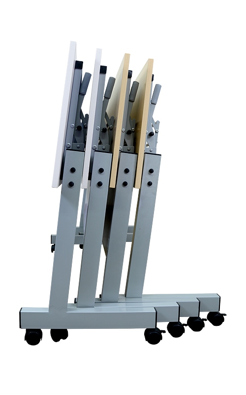 スタックテーブル 跳ね上げ式会議テーブル 幅750奥行450高さ700mm