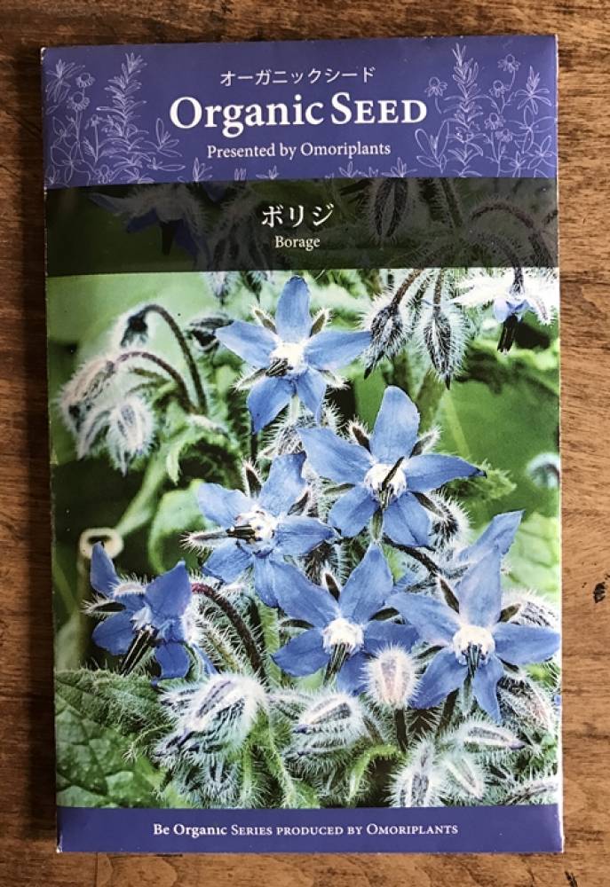 オーガニック シード ボリジ Borage ハーブの種 料理用 オーガニック シード ハーブの種 バラとハーブの専門ショップ 大神 おおが ファーム