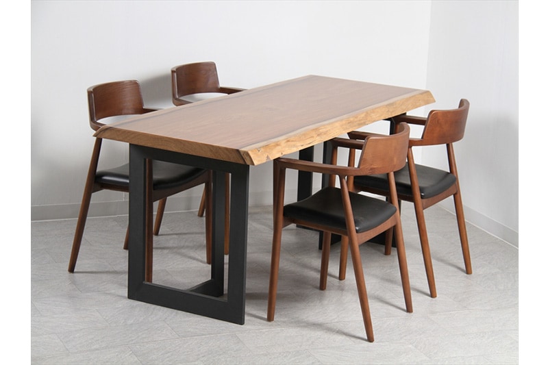 アサメラ　一枚板テーブル　一枚板　ウレタン仕上げ