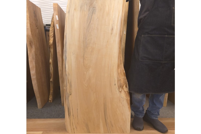 栃　一枚板　ローテーブル用　オイル仕上げ