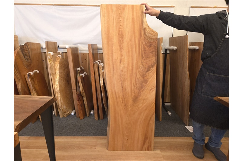 欅　一枚板　ローテーブル用　オイル仕上げ