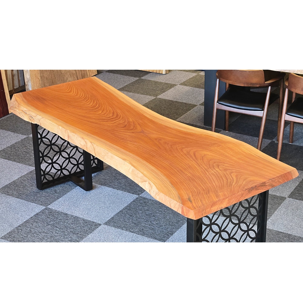 欅(けやき) ダイニングテーブル 一枚板 オイル仕上げ